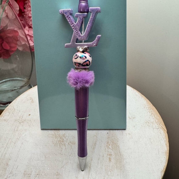 Handmade Purple Writing Pen - Picture 1 of 2